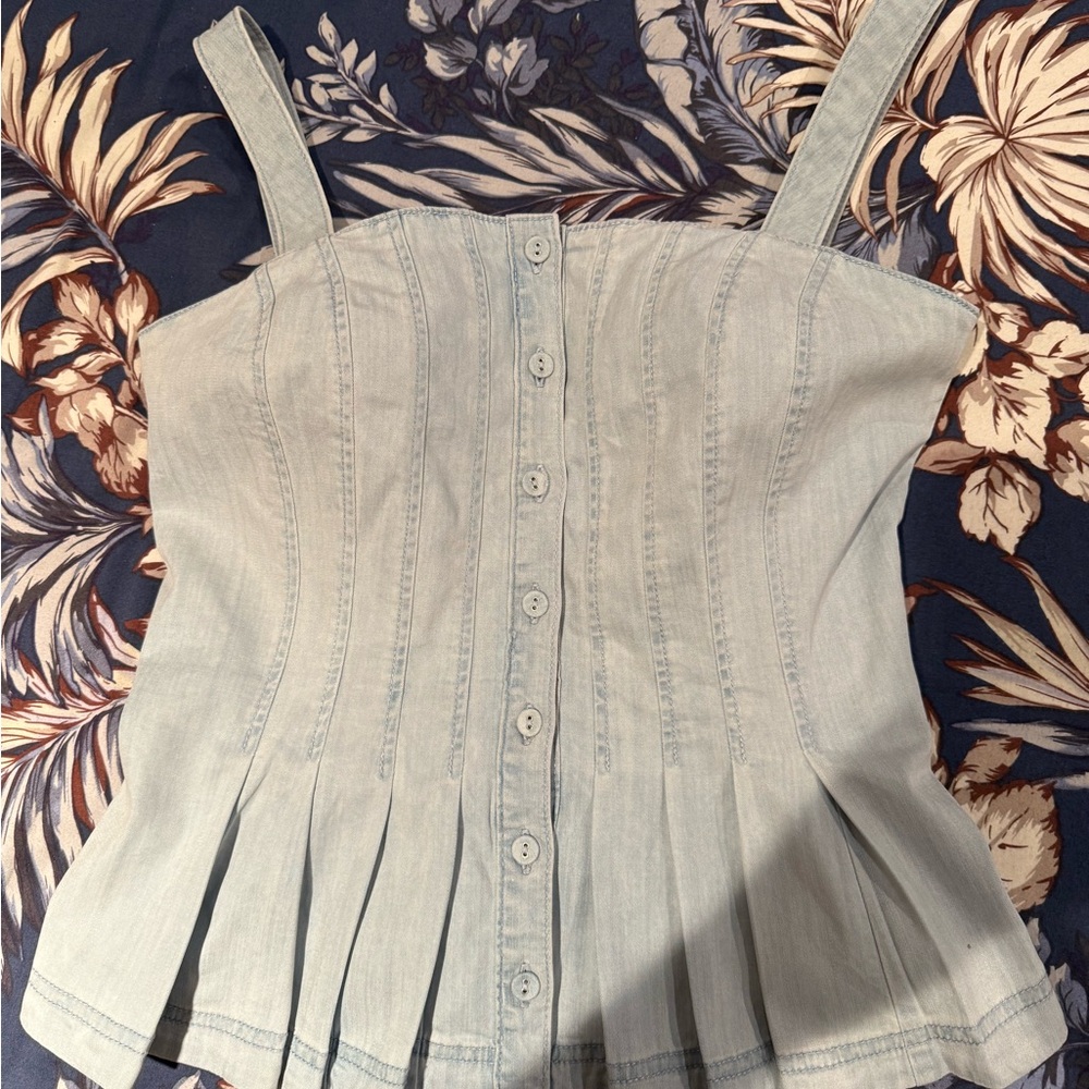 WHBM peplum top